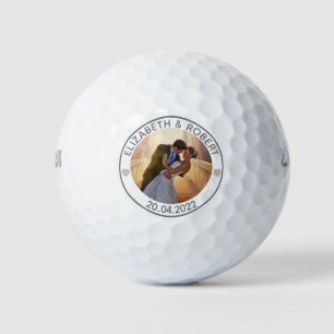 Balles De Golf Créez Votre Propre Photo Personnalisée de Mariage