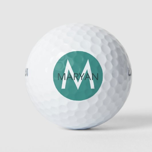 Balles De Golf Créez votre propre Turquoise personnalisé (Devant)