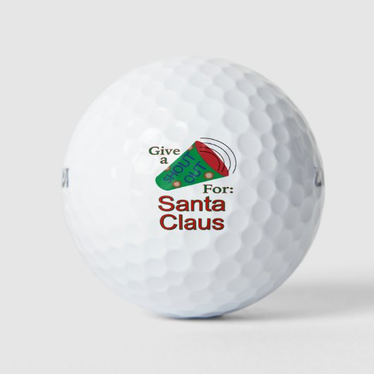 Balles De Golf Criez pour le Père Noël (Devant)