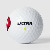 Balles De Golf Cristal rouge (Logo)
