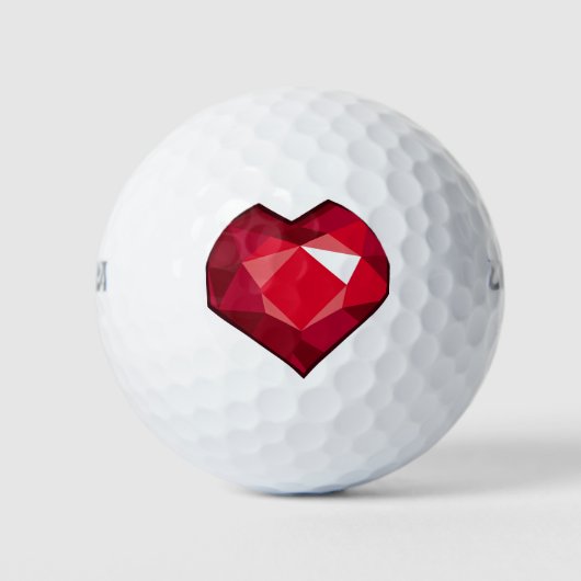Balles De Golf Cristal rouge (Devant)