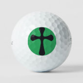 Balles De Golf Croix bleue chrétienne (Recto)
