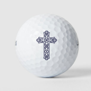 Balles De Golf Croix celtique bleue