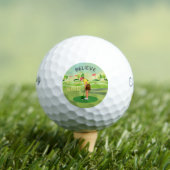 Balles De Golf Croyez-vous est Key Cart Greens Monogramme (T-shirt Insitu)