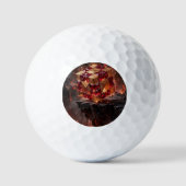 Balles De Golf Cube orné sur la falaise volcanique (Recto)