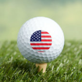 Balles De Golf Cuir avec Drapeau des Etats-Unis (T-shirt Insitu)
