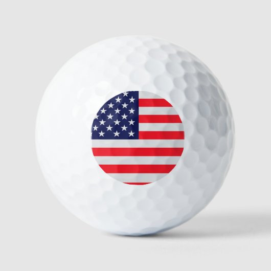 Balles De Golf Cuir avec Drapeau des Etats-Unis (Recto)