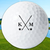 Balles De Golf Custom Create Golfer Personalize Monogram Initials