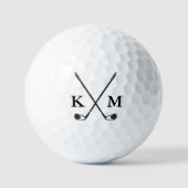 Balles De Golf Custom Create Golfer Personalize Monogram Initials (Recto)