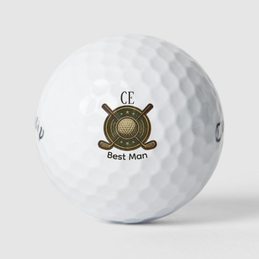 Balles De Golf Custom Create Your Own Best Man Golf  (Devant)