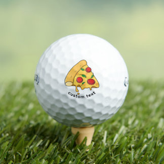 Balles De Golf Custom Fun Food Pizza Design Golf Balls - Gift Set