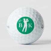 Balles De Golf Custom Initials | Create Your Own Golfer (Recto)