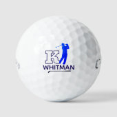 Balles De Golf Custom K Initial - Golfer Mark - Blue  (Recto)