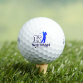 Balles De Golf Custom K Initial - Golfer Mark - Blue  (T-shirt Insitu)