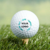 Balles De Golf Custom Logo Text Branded Stamps Golf Balls Example (T-shirt Insitu)