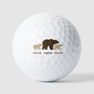 Balles De Golf Custom Mama Bear With 2 Kid Names Mothers Day Gift