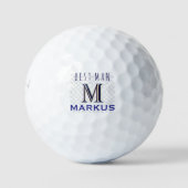 Balles De Golf Custom Monogram Name Best Man (Devant)