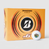 Balles De Golf Custom Photo Golf Ball with Text Personalization (Emballage)