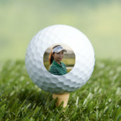 Balles De Golf Custom Photo Golf Ball with Text Personalization (T-shirt Insitu)