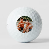 Balles De Golf Custom Photo Groomsmen Gift Golf Simple Modern (Recto)