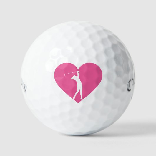 Balles De Golf Custom Pink Callaway Golf Balls | Soft Feel (Recto)