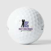 Balles De Golf Custom Z Purple Initial Mark - to identify golfer (Recto)