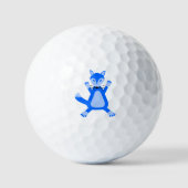 Balles De Golf Cute Blue Baby Boy Fox (Recto)