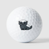 Balles De Golf Cute Cartoon Honey Badger (Recto)