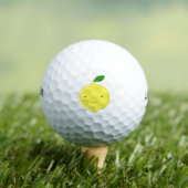 Balles De Golf Cute Cartoon Lemon (T-shirt Insitu)