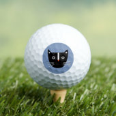 Balles De Golf Cute chat noir et blanc (T-shirt Insitu)
