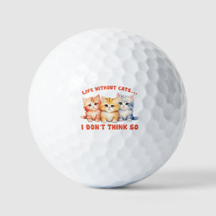 Balles De Golf Cute Chatons Colorés - Vie Sans Chats?