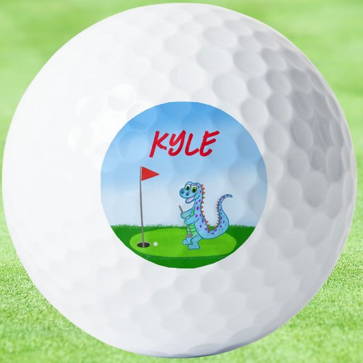 Balles De Golf Cute Dinosaur Golf Personnalisé