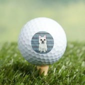 Balles De Golf Cute French Bulldog Blue Striped (T-shirt Insitu)