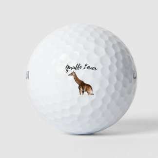 Balles De Golf Cute Giraffe Brown