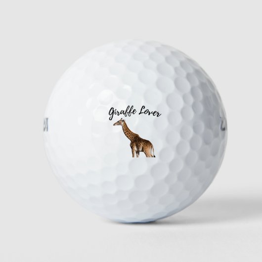 Balles De Golf Cute Giraffe Brown (Devant)