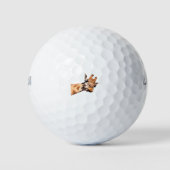 Balles De Golf Cute Giraffe Portrait (Devant)
