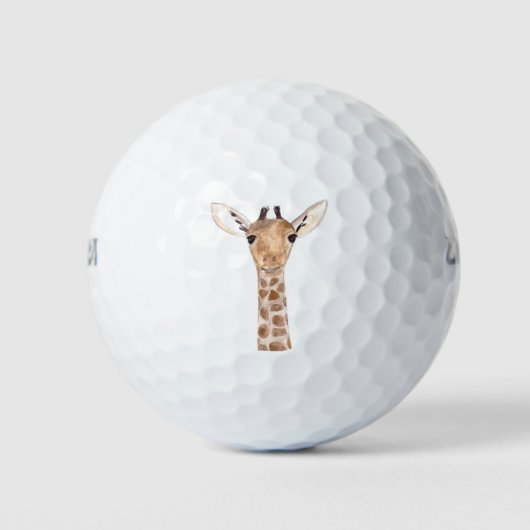 Balles De Golf Cute Giraffe Safari Animal Afrique Nature (Devant)