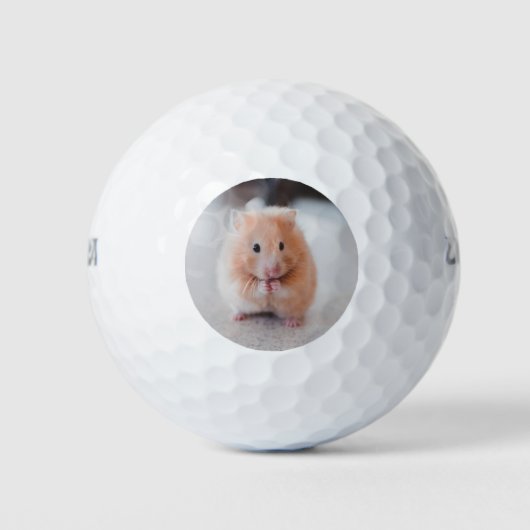 Balles De Golf Cute Hamster Aimer Animaux (Devant)