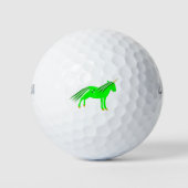 Balles De Golf Cute Irish Green et Gold Unicorn (Devant)