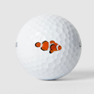 Balles De Golf Cute Orange Clown Fish Golf Balls