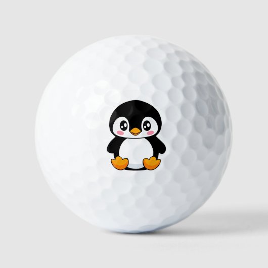 Balles De Golf Cute Penguin (Recto)