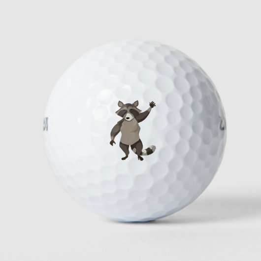 Balles De Golf Cute raccoon (Devant)