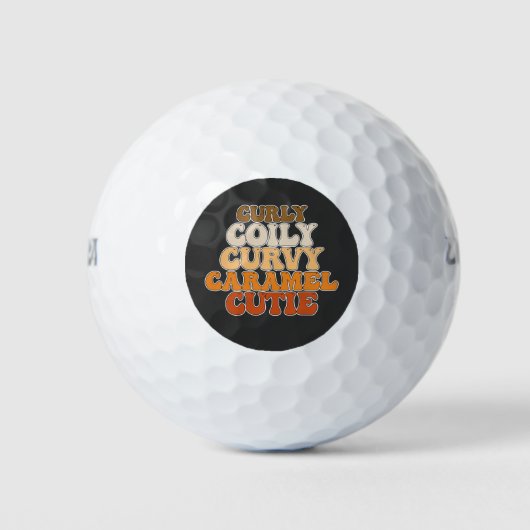 Balles De Golf Cutie Caramel Curly Curly (Devant)