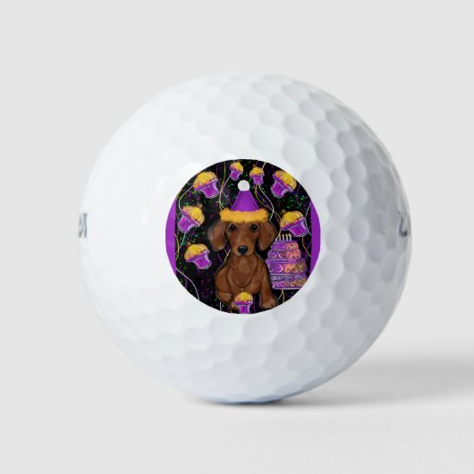 Balles De Golf Dachshund (Devant)