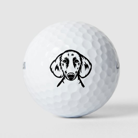 Balles De Golf Dachshund Hound Dog (Devant)