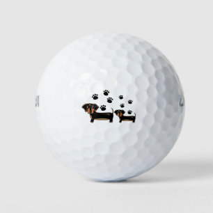 Balles De Golf Dachshund patte chien famille amour
