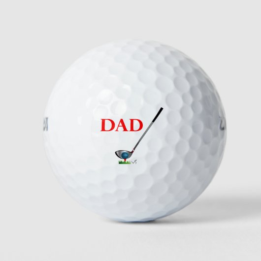 Balles De Golf DAD - Golf Happy Fête des pères Anniversaire Cool (Devant)
