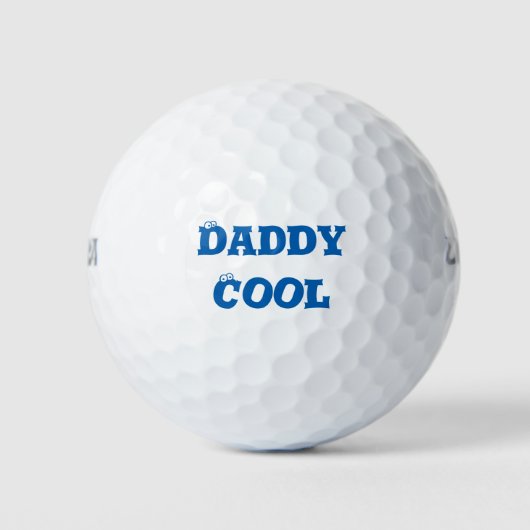 Balles De Golf Daddy Cool Blue Fête des pères Cadeaux Jeux de spo (Devant)