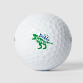 Balles De Golf Daddy Saurus T-Rex Silhouette (Devant)