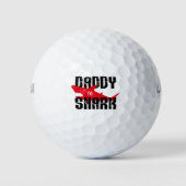 Balles De Golf Daddy Shark Worn Graphic (Devant)